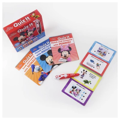Mickey Mouse Clubhouse Quiz It Electronic Smart Pen With 4 Books STEAM Learning Set 1 Mickey Mouse Clubhouse Quiz It Electronic Smart Pen With 4 Books STEAM Learning Set