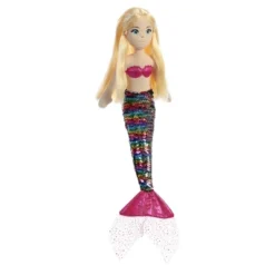 Aurora Sea Sparkles 18" Sequin Sparkles Isla Mermaid Multicolored Stuffed Doll -Toys Sale Store GUEST 53f0b4af 50af 4840 9d95 4124784def4a