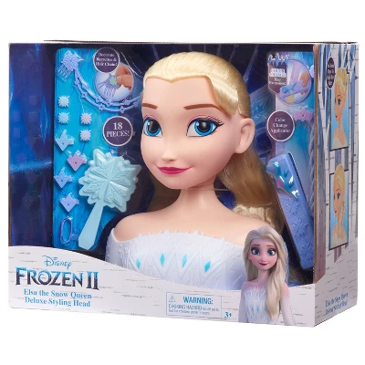 Disney Frozen 2 Deluxe Elsa The Snow Queen Styling Head 17pc 2 Disney Frozen 2 Deluxe Elsa The Snow Queen Styling Head 17pc - Image 2