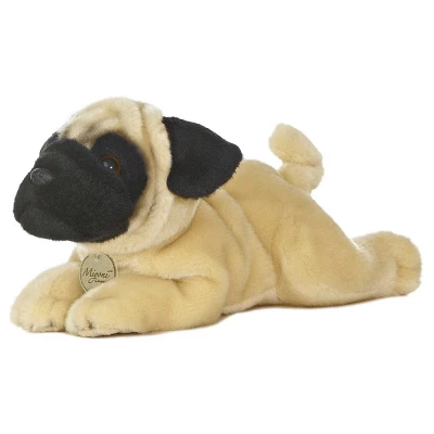 Aurora Miyoni 11" Pug Brown Stuffed Animal 2 Aurora Miyoni 11" Pug Brown Stuffed Animal - Image 2