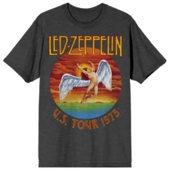 Led Zeppelin U.S. Tour 1975 Crew Neck Short Sleeve Men's T-shirt -Toys Sale Store GUEST 5795d5db 3e29 436d bd31 139a36689190