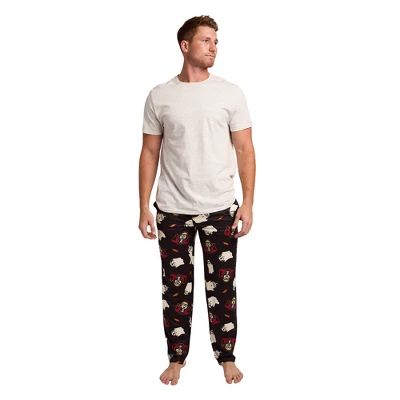 Minions Monsters All-Over Print Men's Black Sleep Pajama Pants 5 Minions Monsters All-Over Print Men's Black Sleep Pajama Pants - Image 5