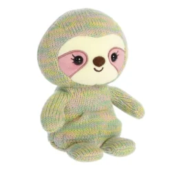 Aurora Medium Sloth Cozyroos Snuggly Stuffed Animal Green 9.5"