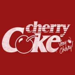Coca-Cola Women's Coca Cola Retro Cherry Coke Logo T-Shirt - Red - Medium