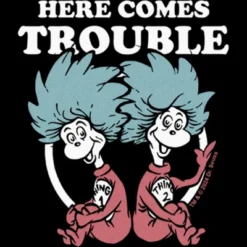 Infant's Dr. Seuss Here Comes Trouble Bodysuit - Black - 18 Months