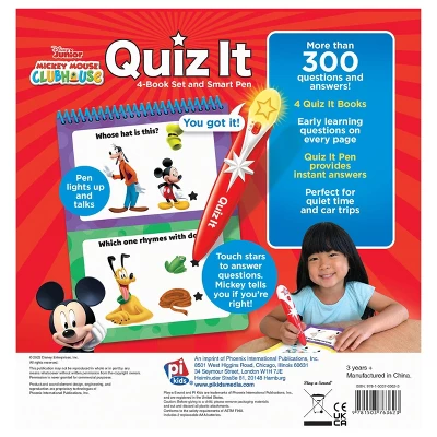 Mickey Mouse Clubhouse Quiz It Electronic Smart Pen With 4 Books STEAM Learning Set 8 Mickey Mouse Clubhouse Quiz It Electronic Smart Pen With 4 Books STEAM Learning Set - Image 8