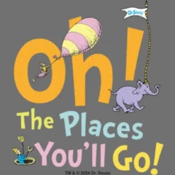 Infant's Dr. Seuss The Places You'll Go Bodysuit - Athletic Heather - 12 Months