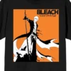Bleach 1000 Year Blood War Ichigo Key Art Crew Neck Short Sleeve Men's Black T-shirt