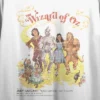 The Wizard Of Oz Vintage-Inspired Character Art Women's White Crop Tee