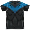 Popfunk Batman Nightwing Dark Front-Back Print Adult Sublimated Costume T-Shirt