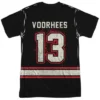 Popfunk Friday The 13Th Voorhees Jersey Front-Back Print Adult Sublimated Costume T-Shirt