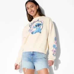 Disney Women's Stitch Graphic Sweatshirt - Ivory -Toys Sale Store GUEST 6c31eec5 aa53 41dc 9c9f 2c7247c869da