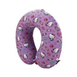 Hello Kitty Candy Neck Pillow & Luggage Tag Set