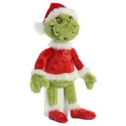 Aurora Dr. Seuss 16" Grinch Santa Green Stuffed Doll -Toys Sale Store GUEST 6d4ef9e4 2f77 46d4 ab1d d402f1b3e8e1