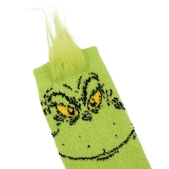 The Grinch Character Face Women's Green Chenille Knee High Socks -Toys Sale Store GUEST 6d817a4f 0375 4127 a19f ea74a00b0f24