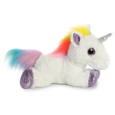 Aurora Sparkle Tales 12" Rainbow Unicorn White Stuffed Animal 1 Aurora Sparkle Tales 12" Rainbow Unicorn White Stuffed Animal