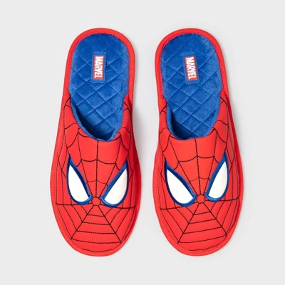 Men's Spider-Man Scuff Slipper - Red 2 Men's Spider-Man Scuff Slipper - Red - Image 2