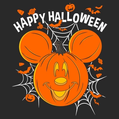Women's Mickey & Friends Mickey Mouse Pumpkin Lantern T-Shirt 1 Women's Mickey & Friends Mickey Mouse Pumpkin Lantern T-Shirt