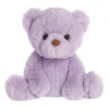 Aurora Small Gelato Bear Snuggly Stuffed Animal Lavender 8"