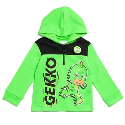PJ Masks Gekko Fleece Half Zip Hoodie Toddler 6 PJ Masks Gekko Fleece Half Zip Hoodie Toddler - Image 6