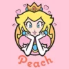 Women's Nintendo Super Mario Princess Peach Portrait T-Shirt