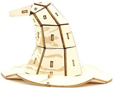 Incredibuilds Harry Potter Sorting Hat Book & Wood Model Figure Kit 1 Incredibuilds Harry Potter Sorting Hat Book & Wood Model Figure Kit
