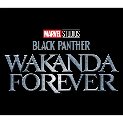 Women's Black Panther: Wakanda Forever Metallic Movie Logo T-Shirt 1 Women's Black Panther: Wakanda Forever Metallic Movie Logo T-Shirt