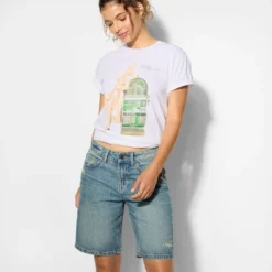 Women's Moroney Lucky Short Sleeve Graphic T-Shirt - White -Toys Sale Store GUEST 7854a729 e055 4e0f 9f55 184b373fe3f1