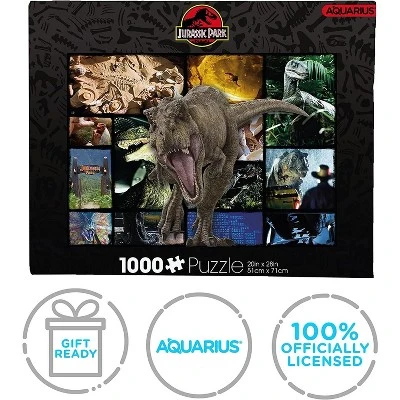 Aquarius Puzzles Jurassic Park Collage 1000 Piece Jigsaw Puzzle 2 Aquarius Puzzles Jurassic Park Collage 1000 Piece Jigsaw Puzzle - Image 2