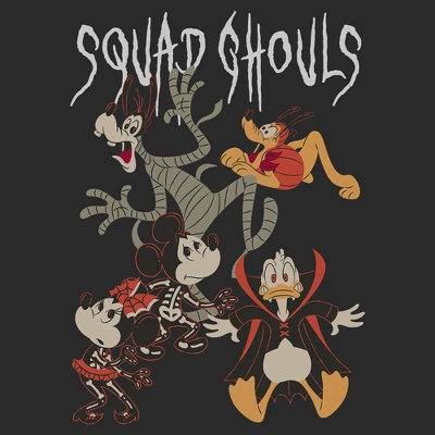 Mens Mickey & Friends Halloween Squad Ghouls T Shirt 1 Mens Mickey & Friends Halloween Squad Ghouls T Shirt