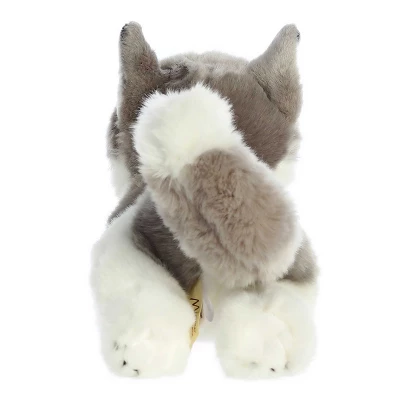 Aurora Miyoni 11" Husky Grey Stuffed Animal 3 Aurora Miyoni 11" Husky Grey Stuffed Animal - Image 3