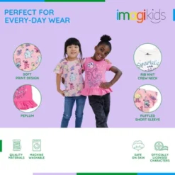 Sesame Street Elmo Cookie Monster Abby Cadabby Infant Baby Girls 3 Pack Peplum T-Shirts White / Pink 12 Months -Toys Sale Store GUEST 7ea2514e 76f9 453e a5ac 4bf8cd19d41c