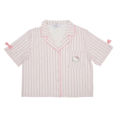 SANRIO Hello Kitty Character Face Women’s 2-Pack Shirt & Shorts Pajama Set 1 SANRIO Hello Kitty Character Face Women’s 2-Pack Shirt & Shorts Pajama Set