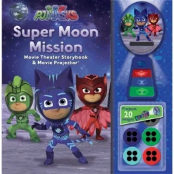 Pj Masks: Super Moon Mission Movie Theater Storybook & Movie Projector - (Hardcover)