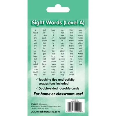 Edupress Sight Words - Beginning Words (Level A) Flash Cards 1 Edupress Sight Words - Beginning Words (Level A) Flash Cards