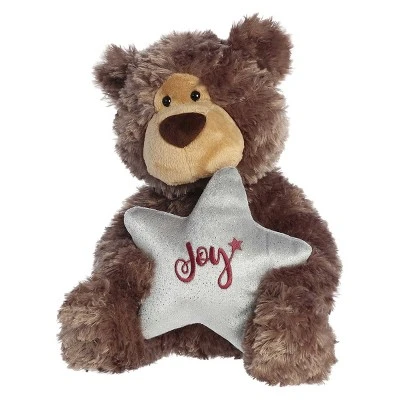 Aurora Medium Brown Holiday 9.5" Joy Bear Festive Stuffed Animal 4 Aurora Medium Brown Holiday 9.5" Joy Bear Festive Stuffed Animal - Image 4