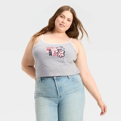 Women's Good Luck Graphic Tank Top - Heather Gray 4 Women's Good Luck Graphic Tank Top - Heather Gray - Image 4