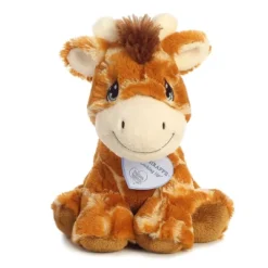 Aurora Precious Moments 8.5" Raffie Giraffe Brown Stuffed Animal