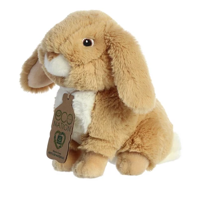 Aurora Small Lop-Eared Rabbit Eco Nation Eco-Friendly Stuffed Animal Tan 7.5" 1 Aurora Small Lop-Eared Rabbit Eco Nation Eco-Friendly Stuffed Animal Tan 7.5"
