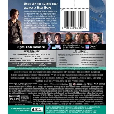 Disney Rogue One: A Star Wars Story (4K/UHD) 1 Disney Rogue One: A Star Wars Story (4K/UHD)