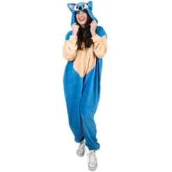 Sonic The Hedgehog Sonic Adult Hooded Kigurumi Onesie Costume Union Suit -Toys Sale Store GUEST 8e1dc020 af16 40c6 83d0 916b6dccbc20