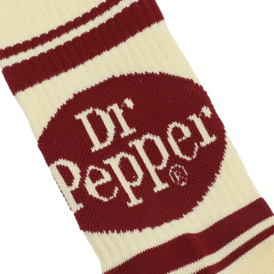 Dr Pepper Vintage Soda Logo Men's Casual Crew Socks 2 Dr Pepper Vintage Soda Logo Men's Casual Crew Socks - Image 2