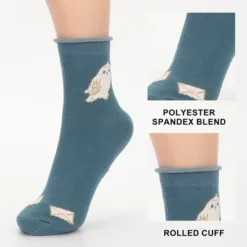 Harry Potter Hogwarts Holiday Womens Casual Quarter Crew Socks 3 Pack