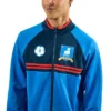 Ted Lasso AFC Richmond Logo Long Sleeve Men's Blue Zip-Up Cosplay Soccer Jacket