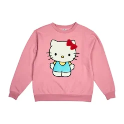 Hello Kitty Big Face Plush Character Women's Pink Crew Neck Long Sleeve Oversized Fleece Sweatshirt 9 Hello Kitty Big Face Plush Character Women's Pink Crew Neck Long Sleeve Oversized Fleece Sweatshirt -Toys Sale Store GUEST 943bbdb8 c092 40cc 91bf 85ecc9699b96