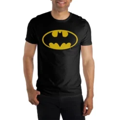 Batman Classic Yellow Bat Logo Black Graphic Tee Shirt T-Shirt -Toys Sale Store GUEST 948ba8b4 7e3f 4454 b89f 630946efdc33