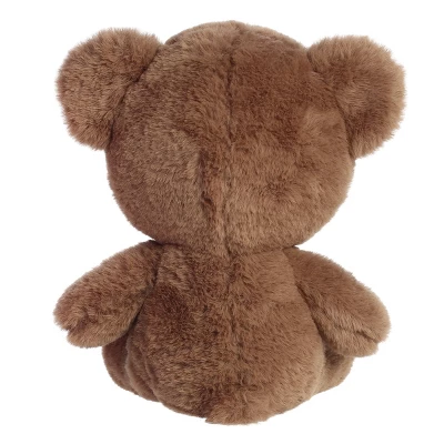 Aurora A Heart For You Bear 13" Brown Brown Stuffed Animal 3 Aurora A Heart For You Bear 13" Brown Brown Stuffed Animal - Image 3