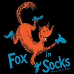 Infant's Dr. Seuss Fox In Socks Bodysuit - Black - 12 Months