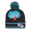 Dr. Seuss Thing 1 And Thing 2 Youth Cuffed Pom Beanie And Gloves Set