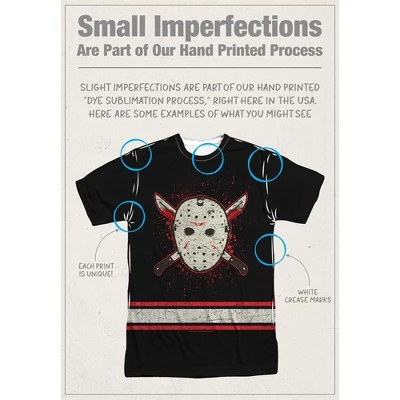 Popfunk Friday The 13Th Voorhees Jersey Front-Back Print Adult Sublimated Costume T-Shirt 2 Popfunk Friday The 13Th Voorhees Jersey Front-Back Print Adult Sublimated Costume T-Shirt - Image 2